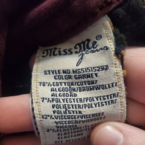 Miss Me Garnet skinny jeans sz 26 - Picture 4 of 5